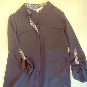 Diane Von Furstenberg blouse with detail